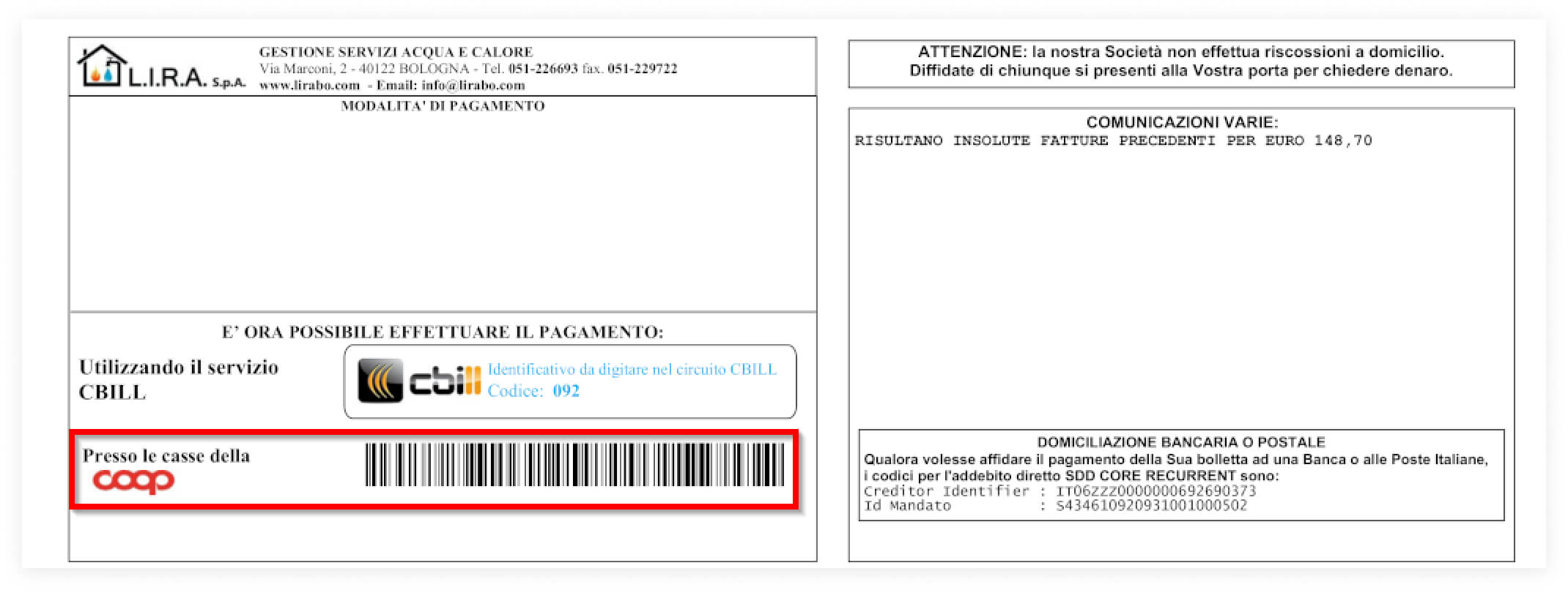 bollettino-coop Bollettino COOP